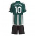 Billige Manchester United Marcus Rashford #10 Bortetrøye Barn 2023-24 Kortermet (+ korte bukser)